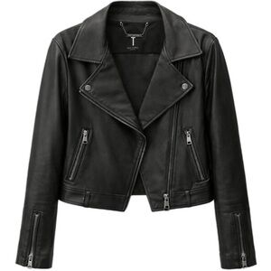 Ted Baker London Samma Belted Leather Biker Jacket